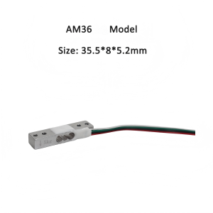 AM36 straight bar small load cell with 4 pin connector 35.5*8*5.2mm