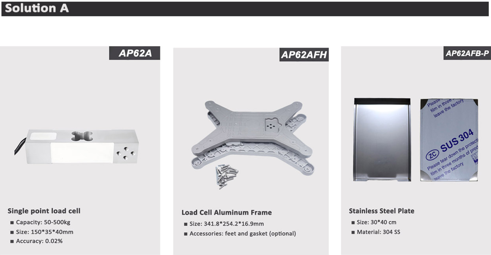 Beehive scale Solution A:  AP62A Single Point Load Cell + Weighing Aluminum Frame + Stainless Steel Weighing Tray
