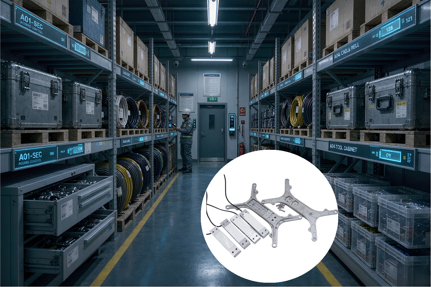 AP61A load cell for High-Stakes Storage: Smart Weighing Shelves for Power Grid, Aerospace and Heavy Industry